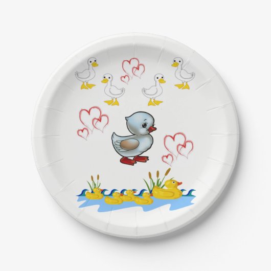 紙プレートバレンタイン ペーパープレート (正面)