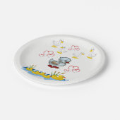 紙プレートバレンタイン ペーパープレート (アングル)