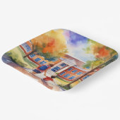 紙プレートパーティー時間 ペーパープレート (傾斜あり)