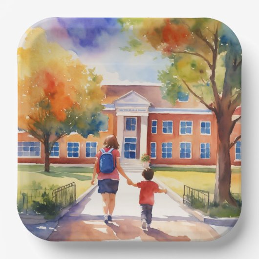 紙プレートパーティー時間 ペーパープレート (正面)