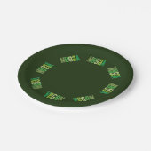 紙プレートビーガン食品ダイエットグリーンランチミール ペーパープレート (アングル)