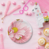 紙プレートピンクデイジー ペーパープレート