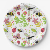 紙プレートフレンドリーとハチ ペーパープレート (正面)