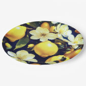 紙プレートフローラ結婚レモン/シャワー ペーパープレート (アングル)