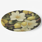 紙プレートフローラ結婚レモン/シャワー ペーパープレート (アングル)