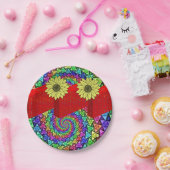 紙プレートフローラ ペーパープレート (パーティー)