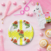 紙プレートフローラ ペーパープレート (パーティー)