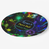 紙プレートブライトネオ絵を描ン(ばちゃばちゃ)跳ねる絵を描ボール ペーパープレート (アングル)