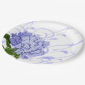 紙プレートブルーアジサイ ペーパープレート (アングル)