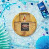 紙プレートブレックファーストコーヒー ペーパープレート (パーティー)