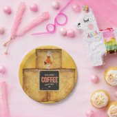 紙プレートブレックファーストコーヒー ペーパープレート (パーティー)