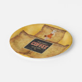 紙プレートブレックファーストコーヒー ペーパープレート (アングル)