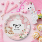 紙プレートベビーシャワーピンク ペーパープレート (パーティー)