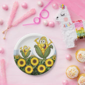 紙プレートポップコーン ペーパープレート (パーティー)