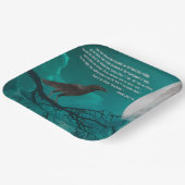 紙プレートポー詩と緑のレイヴン ペーパープレート (傾斜あり)