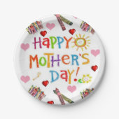 紙プレートマザーズデイ ペーパープレート (正面)