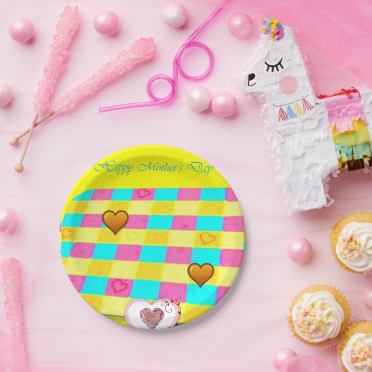 紙プレートマザーズデイ ペーパープレート (パーティー)