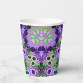 紙プレートマンダララウンドパターン万華鏡のように千変万化するパターンret 紙コップ (右)