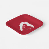 紙プレートムーンハート ペーパープレート (傾斜あり)