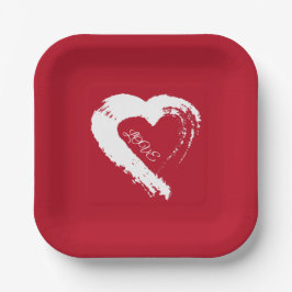 紙プレートムーンハート ペーパープレート