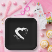 紙プレートムーンハート ペーパープレート (パーティー)