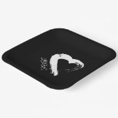 紙プレートムーンハート ペーパープレート (傾斜あり)