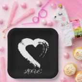 紙プレートムーンハート ペーパープレート (パーティー)