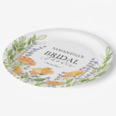 紙プレートワイルドフラワーブライダルシャワー ペーパープレート (アングル)
