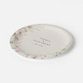 紙プレートワイルドフラワー結婚ズ ペーパープレート (アングル)