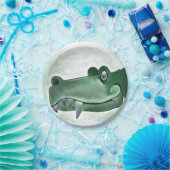 紙プレートワニ ペーパープレート (パーティー)