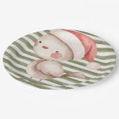 紙プレート付き/クリスマスバーディ ペーパープレート (アングル)