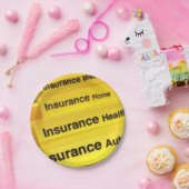 紙プレート保険代理店 ペーパープレート (パーティー)