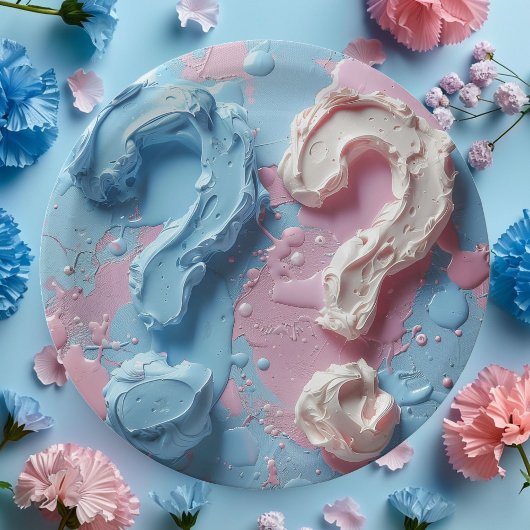 紙プレート性別パーティー少年または少女を表示 ペーパープレート