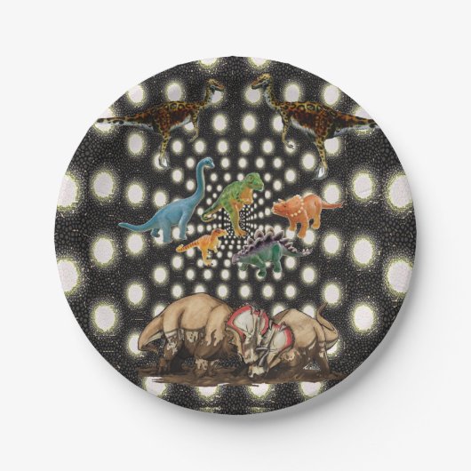 紙プレート恐竜 ペーパープレート (正面)