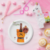 紙プレート感謝祭ワイン ペーパープレート (パーティー)