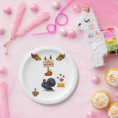 紙プレート感謝祭 ペーパープレート (パーティー)