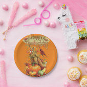 紙プレート感謝祭 ペーパープレート (パーティー)