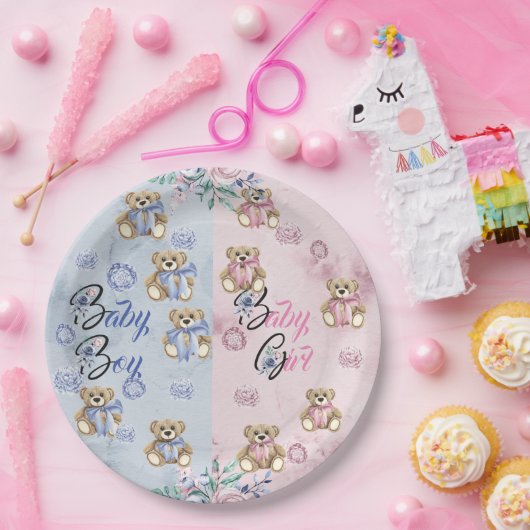 紙プレート数量9 "性別によるパーティーの表示 ペーパープレート (パーティー)