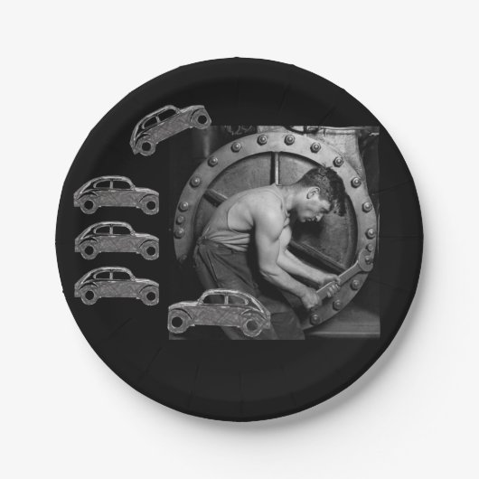 紙プレート整備士 ペーパープレート (正面)