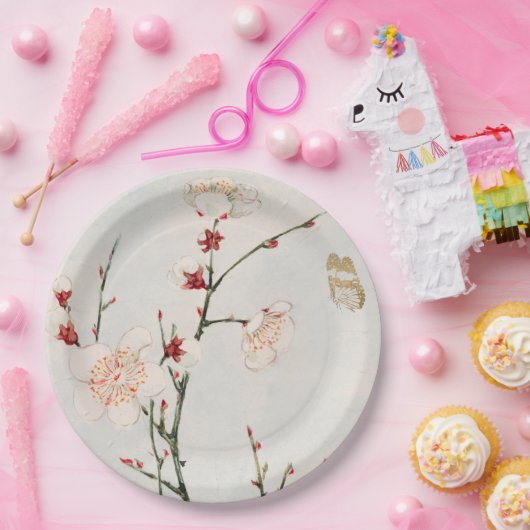 紙プレート日本のさくらんぼ花 ペーパープレート (パーティー)