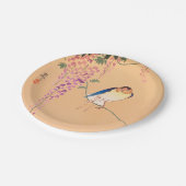紙プレート日本のバードプリント ペーパープレート (アングル)