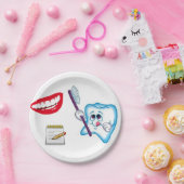 紙プレート歯医者 ペーパープレート (パーティー)