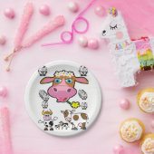 紙プレート牛 ペーパープレート (パーティー)