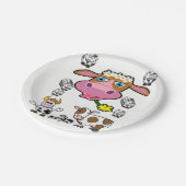 紙プレート牛 ペーパープレート (アングル)