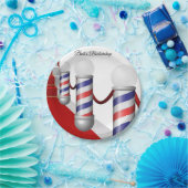 紙プレート理容師ポール ペーパープレート (パーティー)