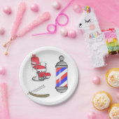 紙プレート理容師 ペーパープレート (パーティー)