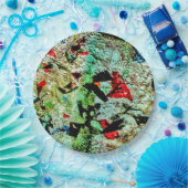 紙プレート白抽象芸術質感地球に優し ペーパープレート (パーティー)