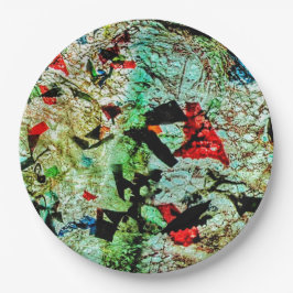 紙プレート白抽象芸術質感地球に優し ペーパープレート