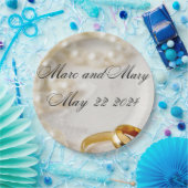 紙プレート結婚のカスタマイズ ペーパープレート (パーティー)