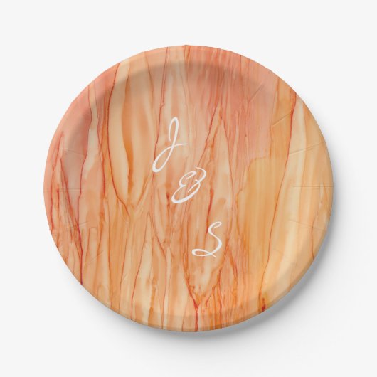 紙プレート結婚の生花 ペーパープレート (正面)